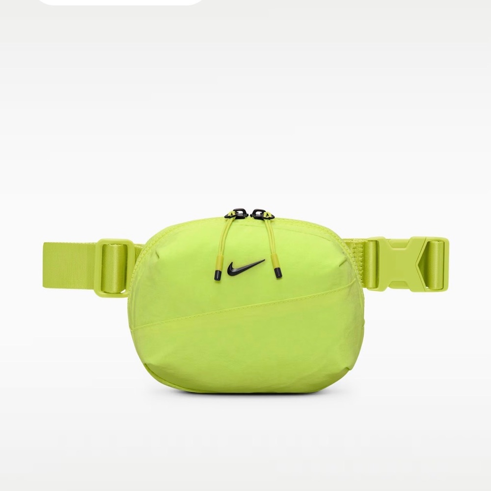 Nike Aura Crossbody Bag Bright Neon Green Waist Bag - Picture 6 of 11